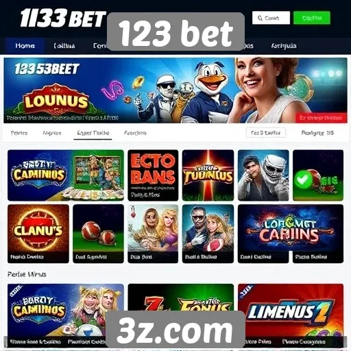 Oferta de jogos diversificados no site 123 bet